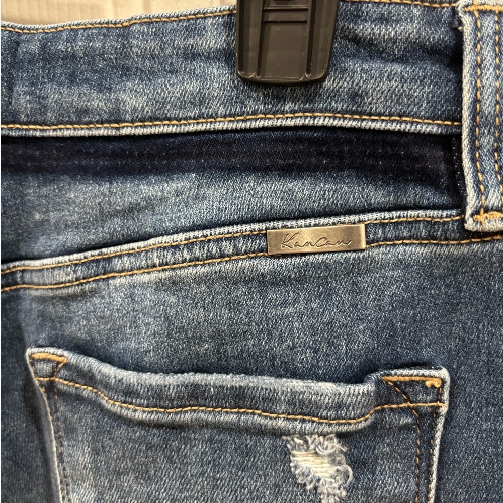 KanCan Dark Blue Distressed Boyfriend Jeans - Picture 8 of 11